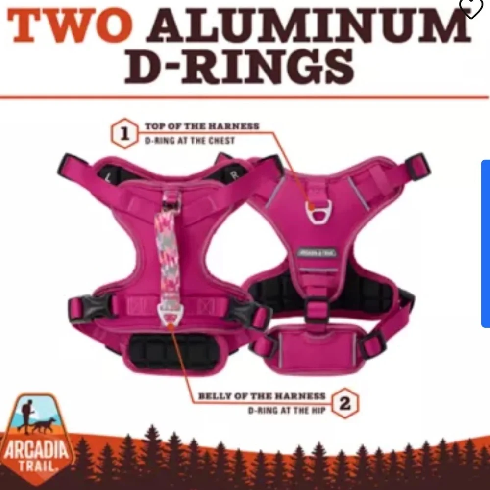 New Arcadia Trail® Quick Dry Dog Orange Harness S